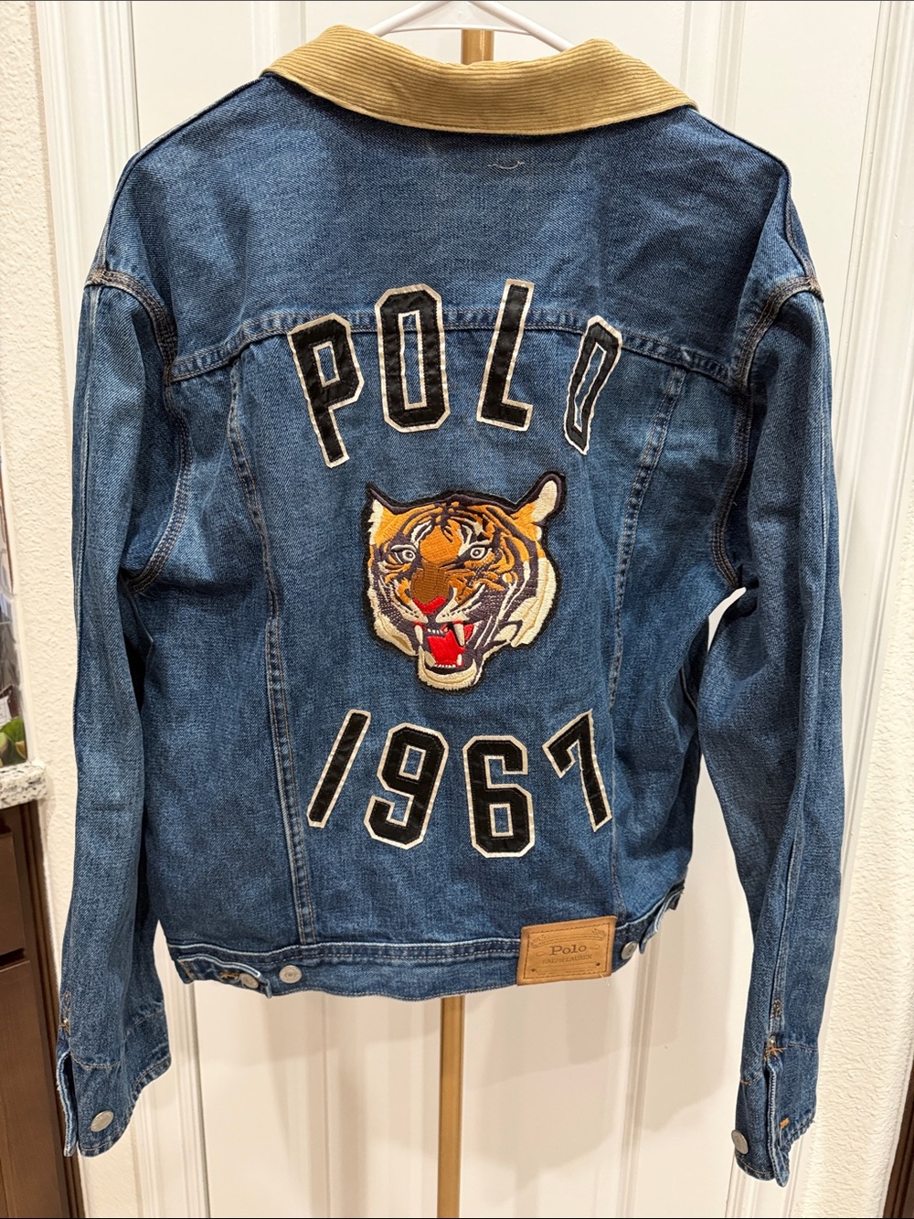 Men’s Polo Ralph Lauren Tiger 1967 Denim Trucker Jacket Size M - Picture 5 of 7